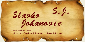 Slavko Jokanović vizit kartica